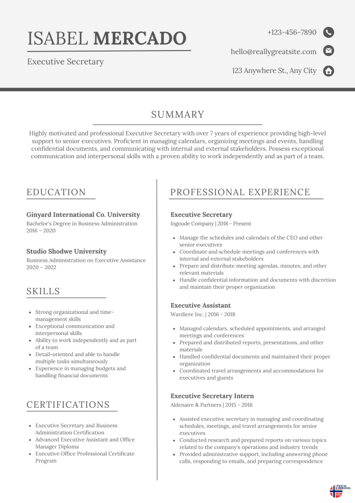 Free Download a CV Template​ 2